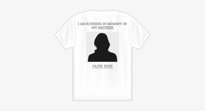 Run For Hope T-shirt Template - Silhouette, transparent png download