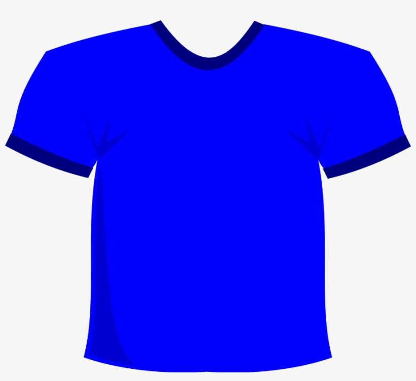 T-shirt Blue - Blue T Shirt Simple, transparent png download