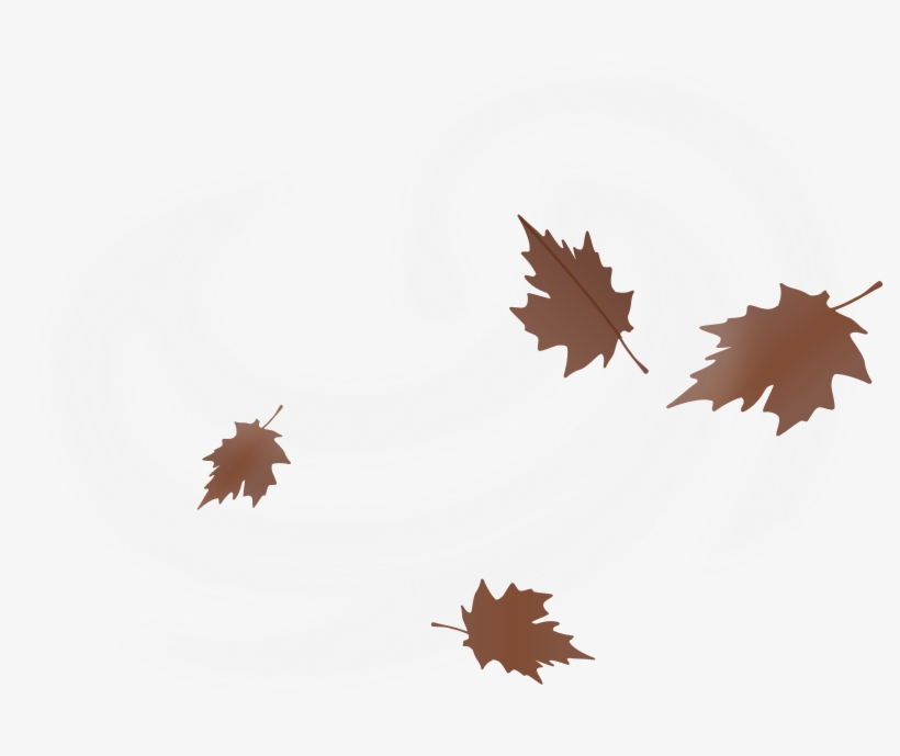 I Think My House May Get Blown Away - Windy Leaves Clip Art, transparent png download