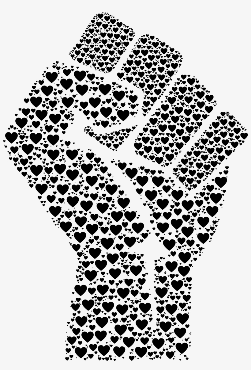 This Free Icons Png Design Of Fist Of Love Black, transparent png download