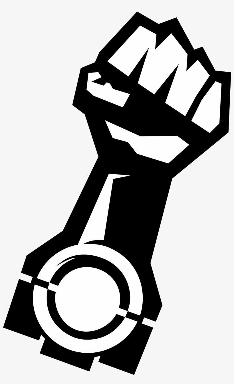 Black White Fist - Logo De Motor Png, transparent png download