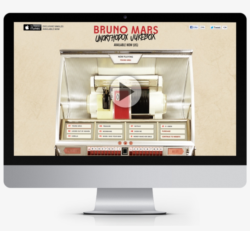 Brunomars-albumstream - Web Design, transparent png download