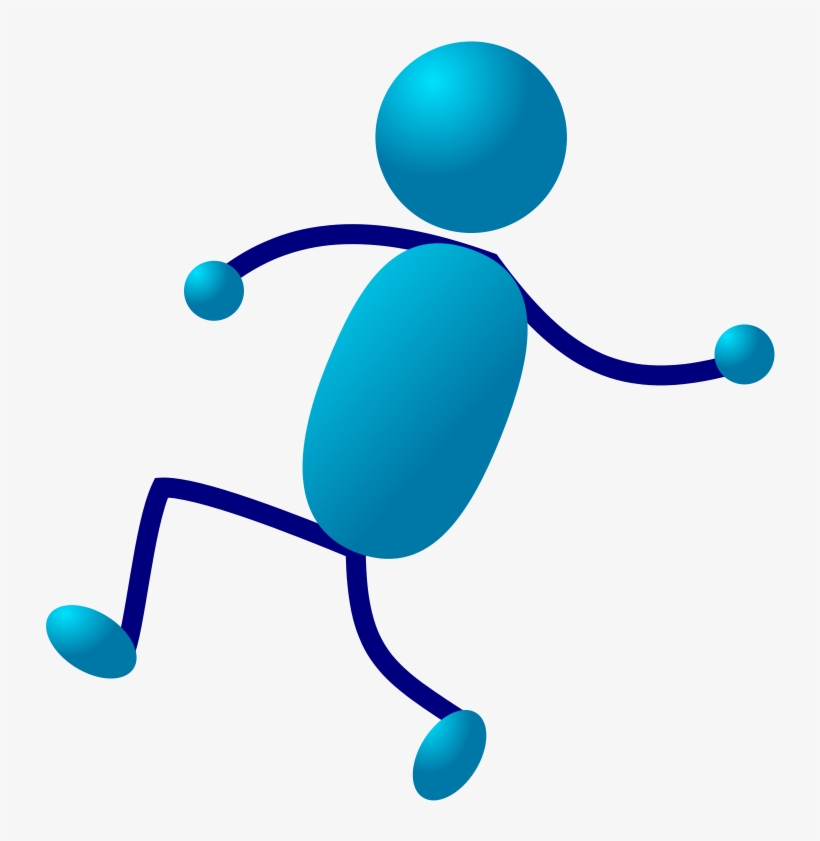 Free Vector Stick Man Throw Clip Art - Stick Man Running Transparent