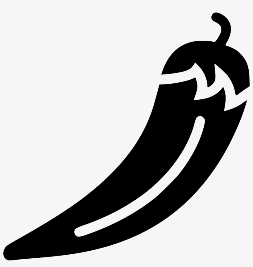 Chilli Pepper Comments - Black And White Chili Pepper, transparent png download