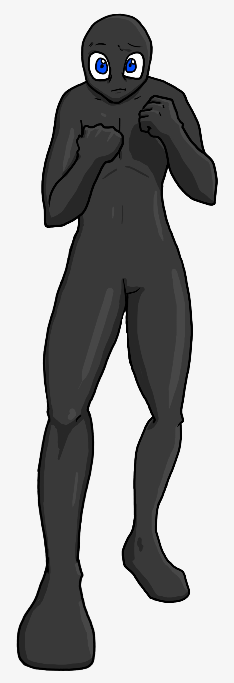 Black Pose - Illustration, transparent png download