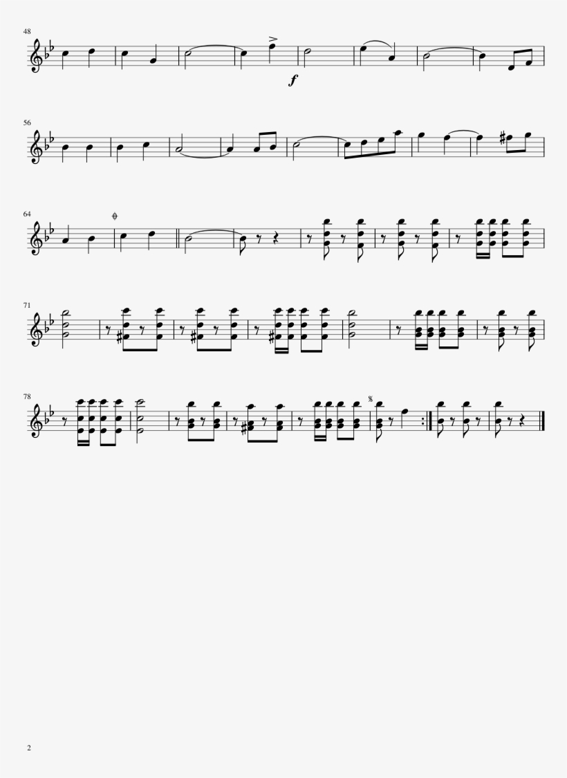 Baile De Las Cintas Sheet Music Composed By Graus 2 - Document, transparent png download
