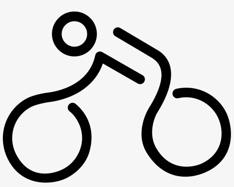Bicycle Mounted By A Stick Man Comments - Símbolo Bicicleta Png, transparent png download