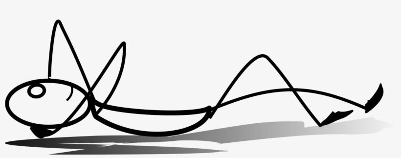 Al Sleeping Free Vector - Sleeping Stick Figure, transparent png download