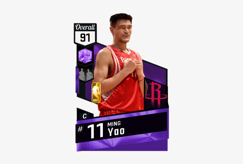 '08 Ming Yao Amethyst Card - Nba 2k17 Yao Ming, transparent png download