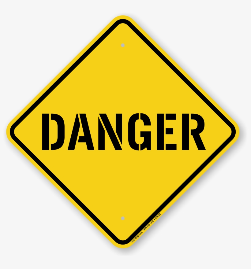 Danger Learn More - Caution Signs, transparent png download