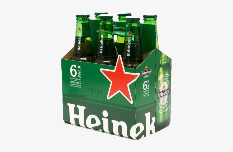Heineken Beer - Heineken Beer 6 Pack, transparent png download