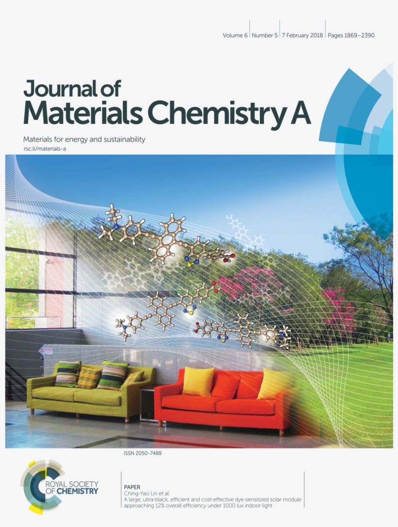 Dye Sensitized Solar Cell Research Conducted By National - Journal Of Materials Chemistry A Cover, transparent png download
