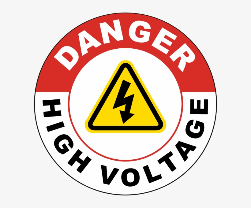 Danger High Voltage Floor Sign - Oakland Athletics Vs Detroit Tigers, transparent png download