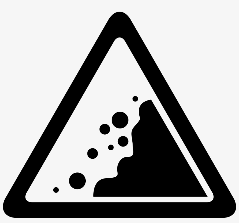 Landslide Danger Triangular Traffic Signal - Deslave Png, transparent png download