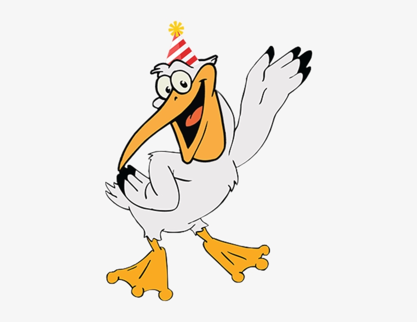 Pelican With Hat - Pelican Cartoon Transparent PNG - 454x720 - Free