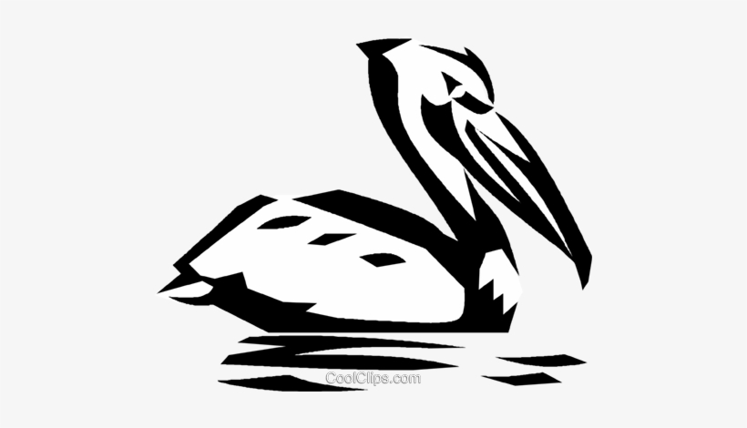 Pelican Royalty Free Vector Clip Art Illustration Vc022807 - Pelican Vector Png, transparent png download