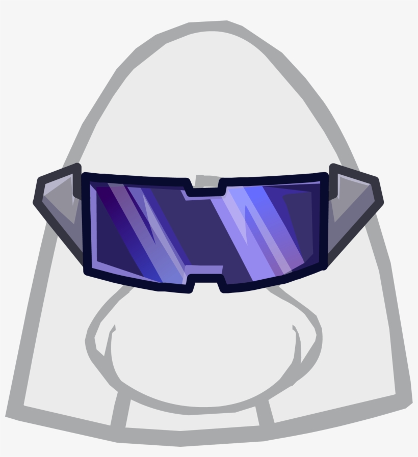 Spy Visor Icon - Club Penguin Optic Headset, transparent png download