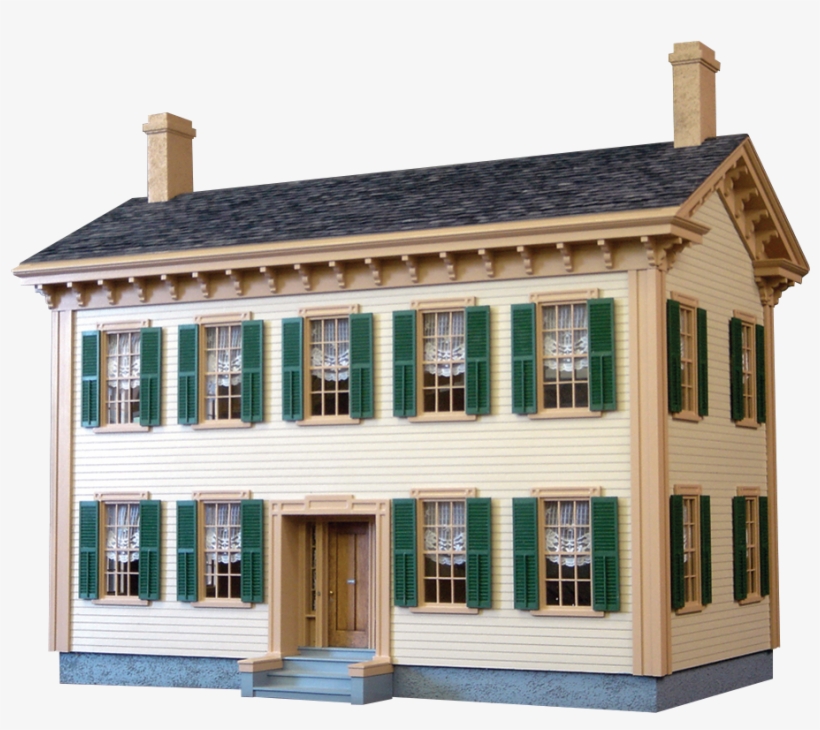 Lincoln Springfield Home Dollhouse Kit - Real Good Toys Historical Lincoln Springfield Home, transparent png download