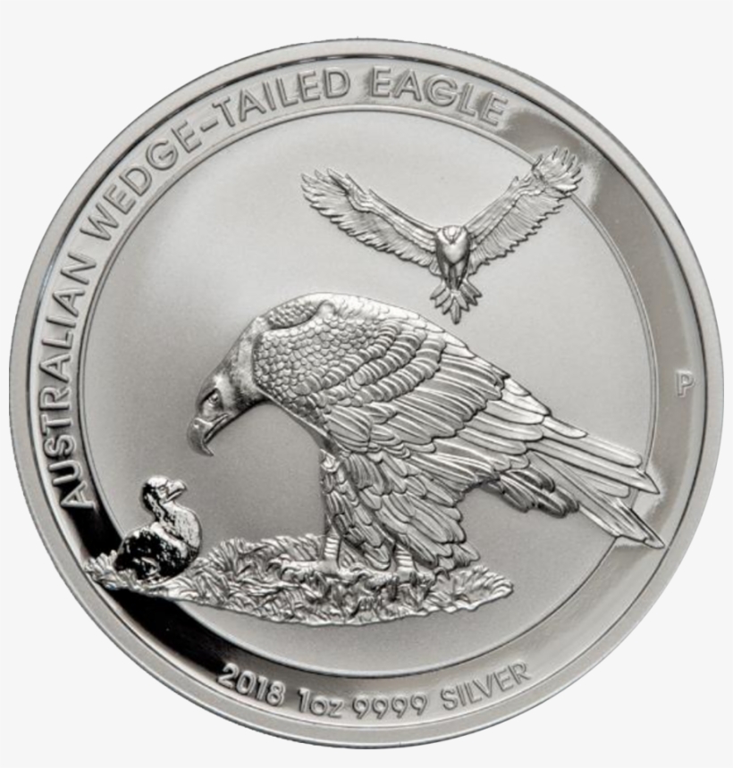 2018 Australian Wedge Tail Eagle 1oz Silver Coin - Wedge Tailed Eagle 2018, transparent png download