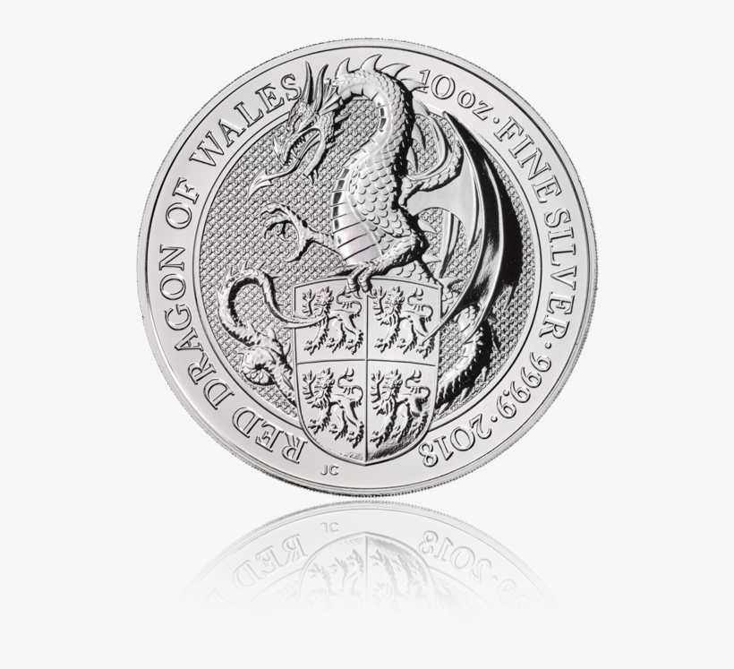 The Queens Beasts "red Dragon" - Queen's Beast Platinum Dragon, transparent png download