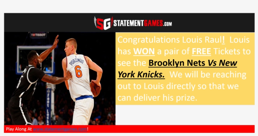 #freenyktix #nyk #knicks #fantasybasketball #msg #netsvsknicks - Shoot Basketball, transparent png download