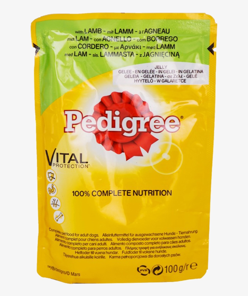 Pedigree Dog Food Pouch 100 Gm - Pedigree Food For Dogs, Choice Cuts In Gravy, 8 Pouch, transparent png download