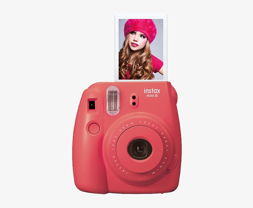 Add To Cart - Fuji-film Instax Mini 8 Instant Camera Raspberry, transparent png download