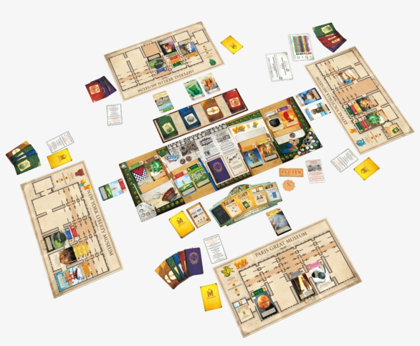 A Full Game Of Museum, Complete With Individual Player - Museum Holy Grail Games, transparent png download