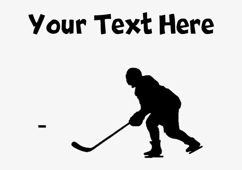 Hockey Player Silhouette Shirt Custom Crew Pillow Case