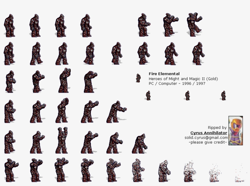 Click For Full Sized Image Fire Elemental - Fire Elemental Heroes Ii, transparent png download