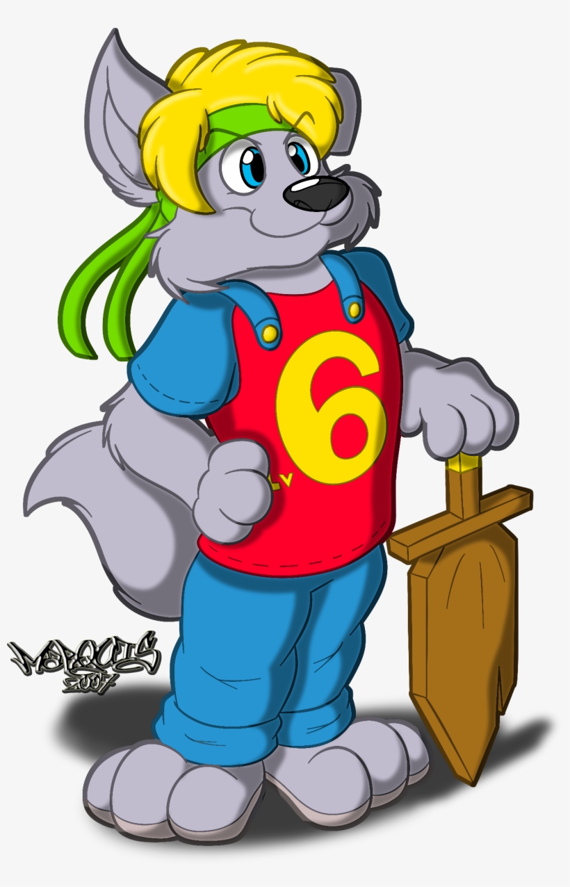 One Young Wolf - Cartoon, transparent png download