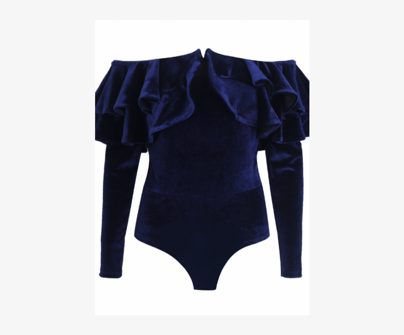 Ruffle Top Bodysuit - Clothing, transparent png download