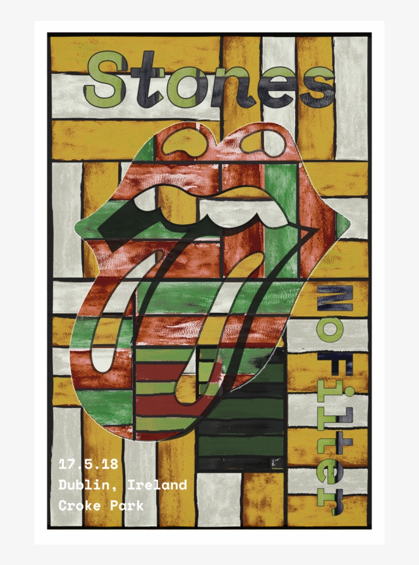 Dublin Lithograph The Rolling Stones Png The Rolling - Rolling Stones Dublin 2018, transparent png download
