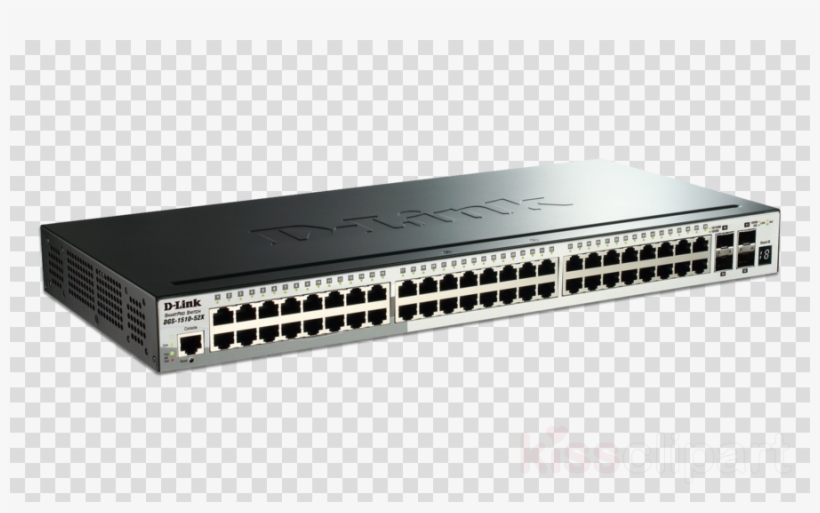 Dgs 1510 28x Clipart Network Switch 10 Gigabit Ethernet - D-link Dgs-1510-52 52-port Gigabit Stackable Smartpro, transparent png download