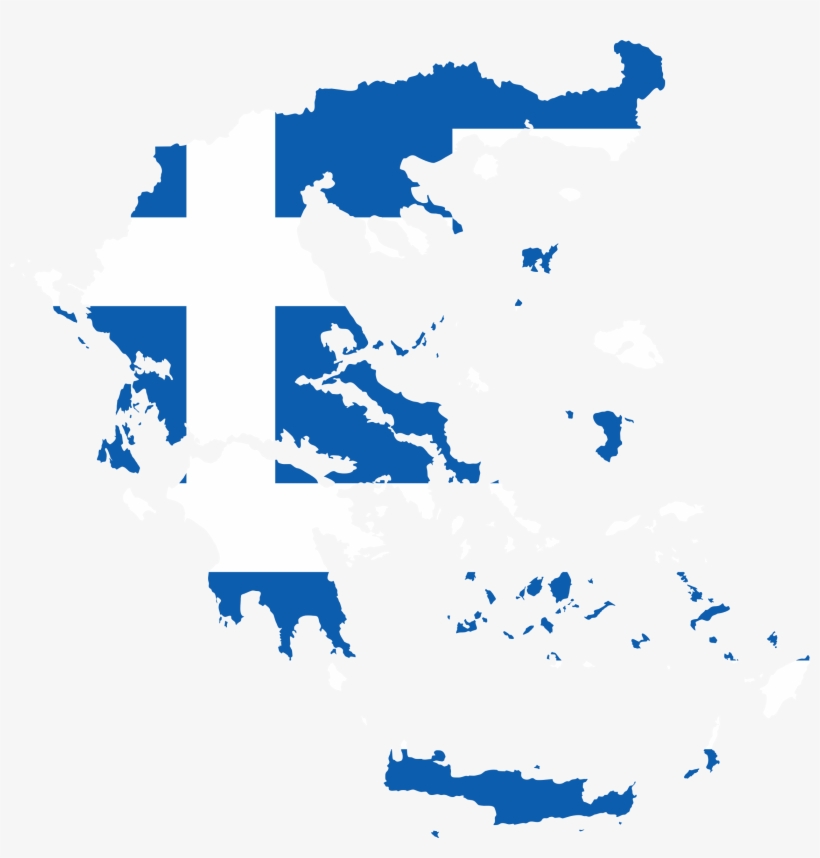 This Free Icons Png Design Of Greece Map Flag, transparent png download
