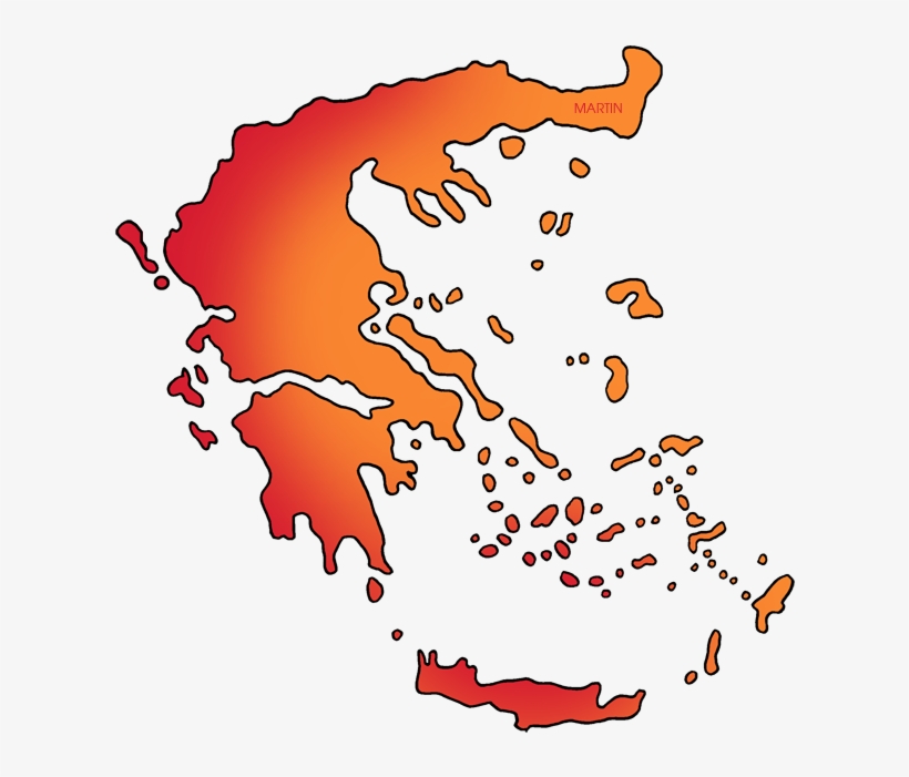 Greece Map - Greece Map Silhouette, transparent png download
