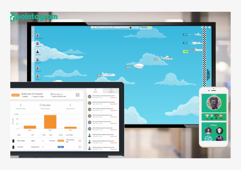 Getaccept Gamification Pointagram - Pointagram, transparent png download