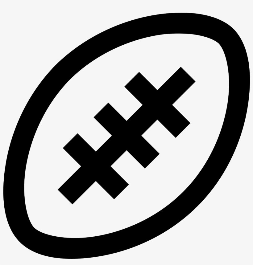 It's The Drawing Of A Football - Rugby Football, transparent png download