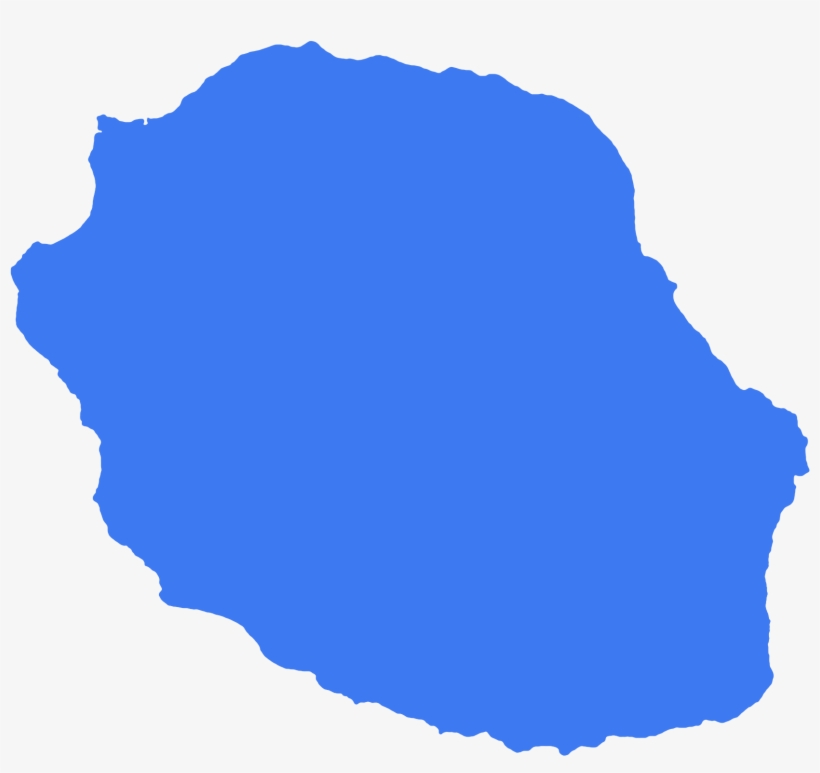 Transport De Voitures En Ro-ro À Destination De La - Carte La Réunion Vectoriel, transparent png download