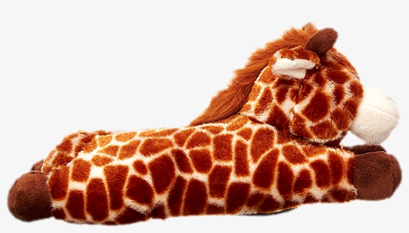 Wishpets Fuzzy Giraffe Animal Plush Slippers Bold Home - Giraffe, transparent png download