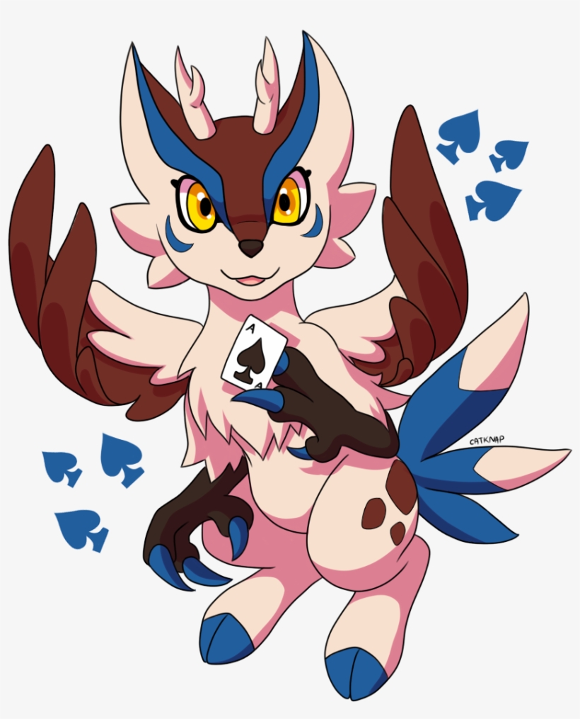 “a Trade With @xuzaxuza Of Her Adorable Anzumon - Cartoon, transparent png download