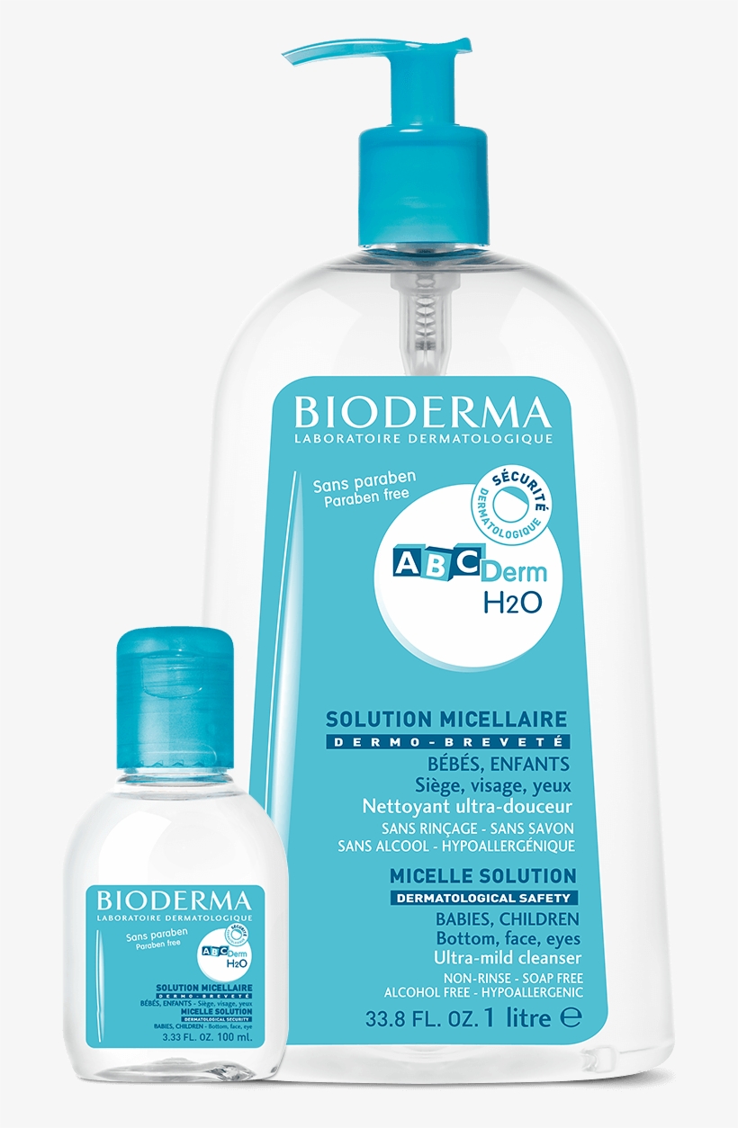 Bioderma Abc Derm H2o Micellar Cleansing Water 4 Oz, transparent png download