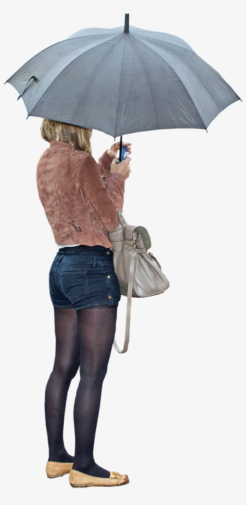 Person With Umbrella Png Picture Transparent Stock - People In Rain Photoshop, transparent png download
