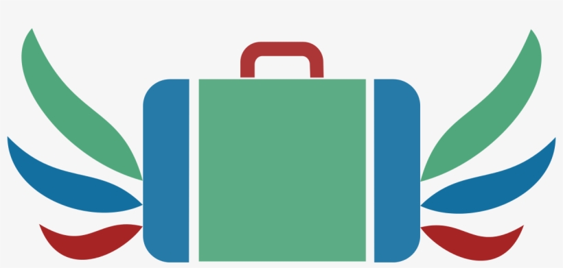 Suitcase Icon Blue Green Red Dynamic V17m - Scalable Vector Graphics, transparent png download