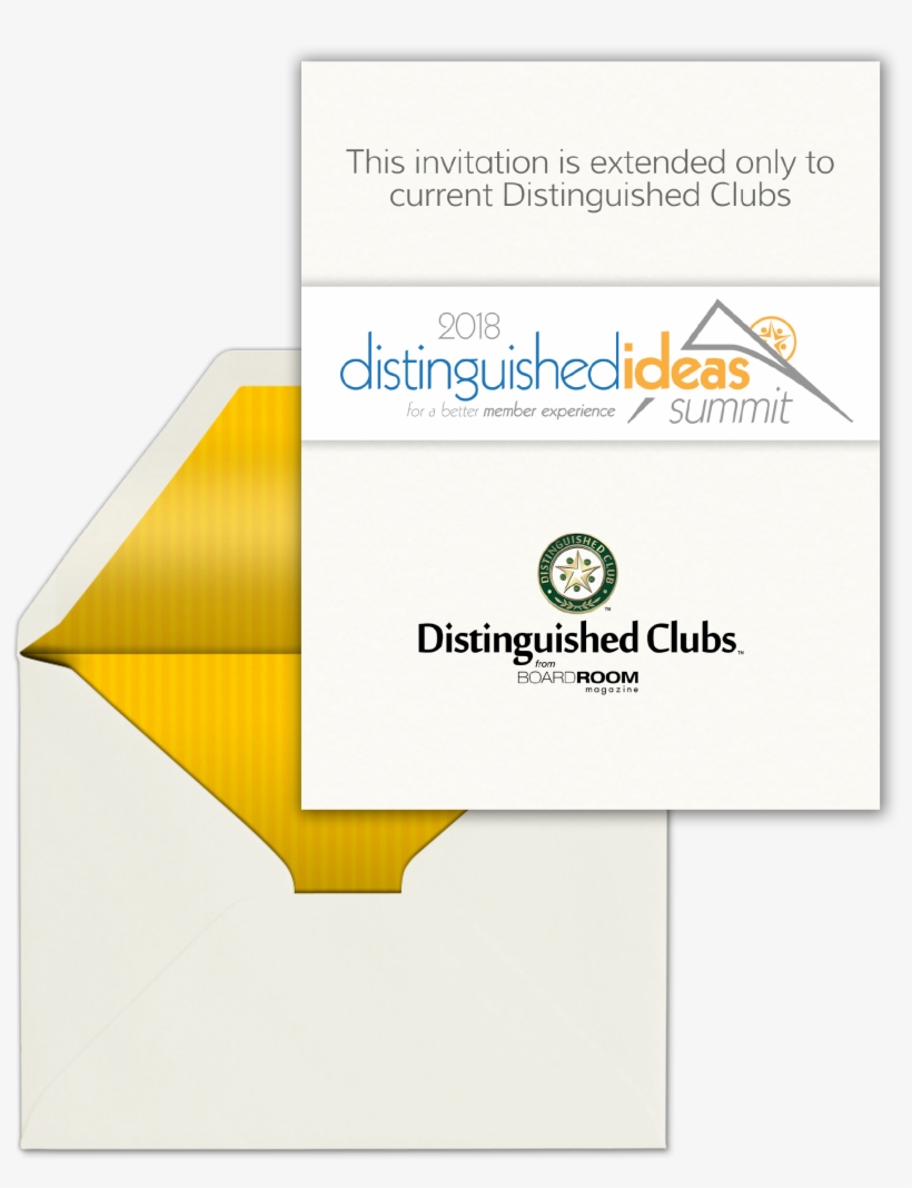 2018 Distinguished Ideas Summit Invite - Association, transparent png download