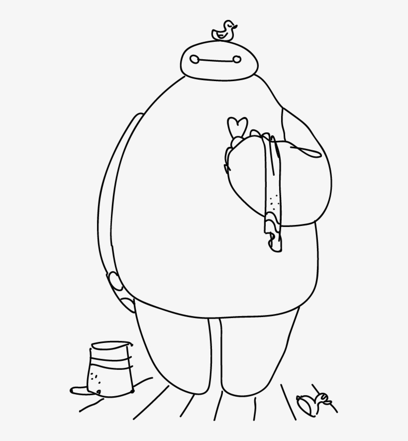 04 Misty Baymax Oversketch Both 03 Misty Baymax Oversketch - Line Art, transparent png download