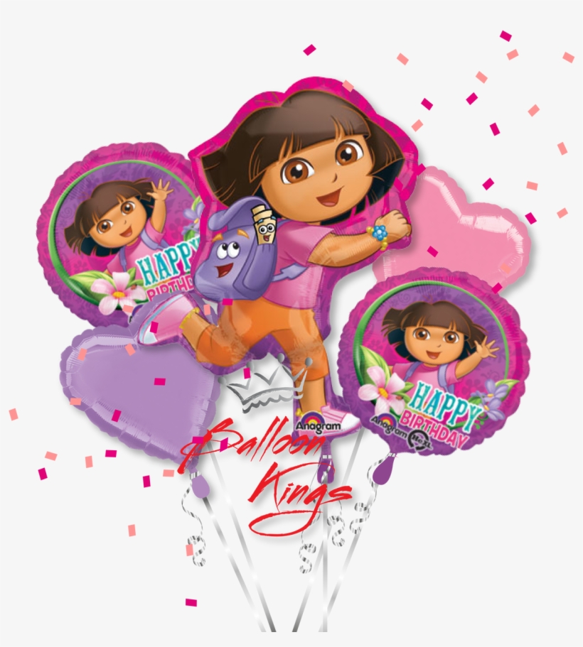 Dora The Explorer Bouquet - Amscan 21-inch/ 53cm Dora The Explorer Supershape Foil, transparent png download