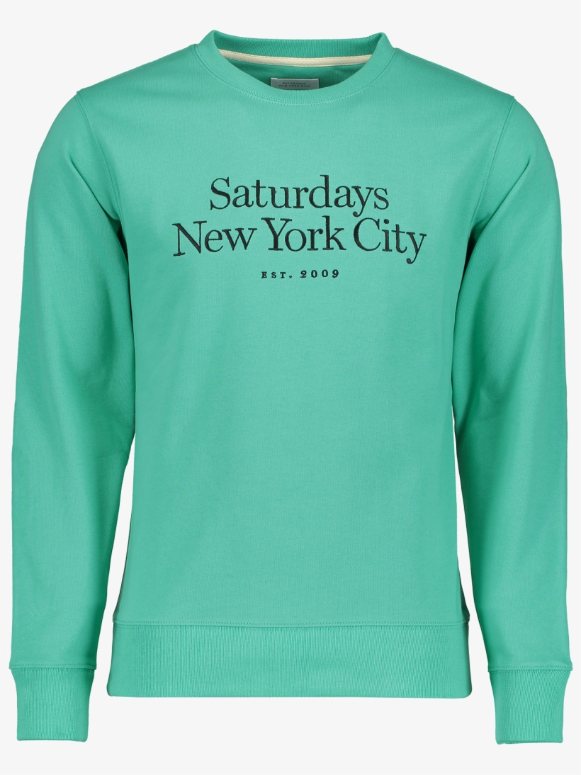 Bowery Embroidered Miller Sweatshirt Seafoam - Bowery, transparent png download