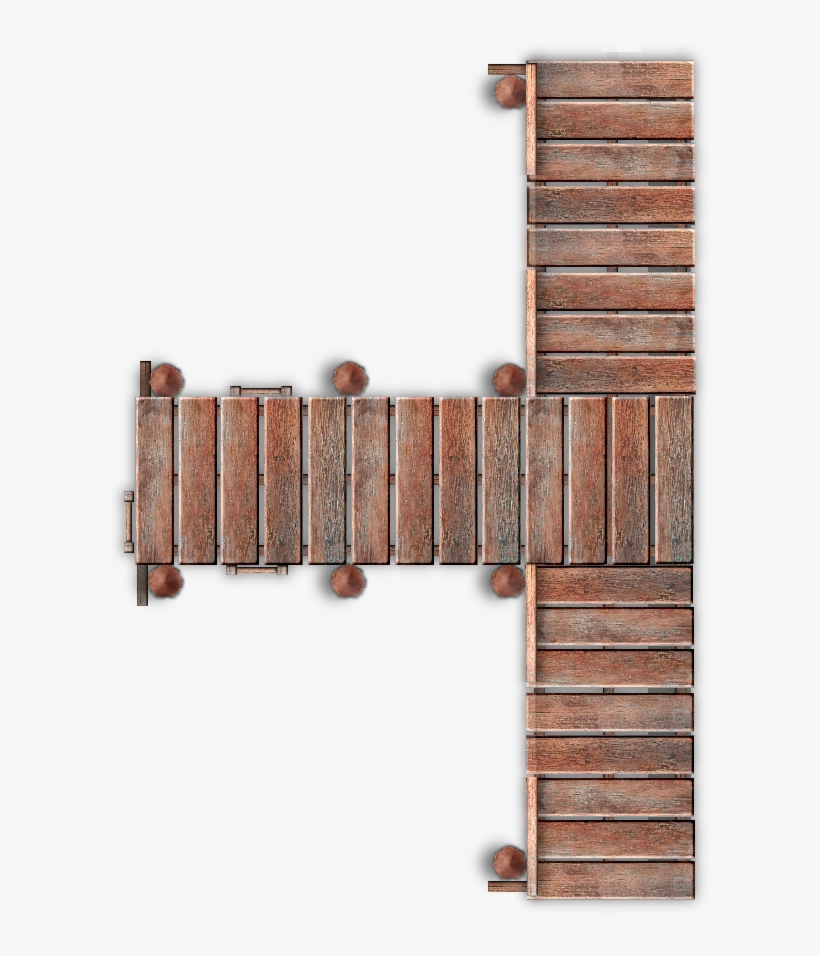 Wooden Bridge Png Image - Pier Png, transparent png download
