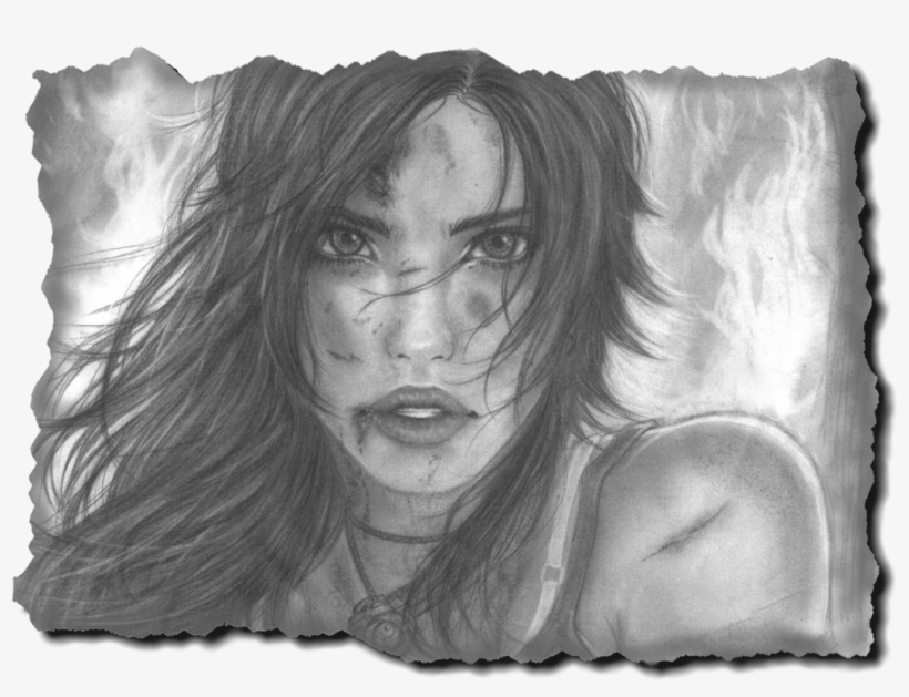 Tomb Drawing Svg Freeuse Library - Lara Croft 2013 Draw, transparent png download